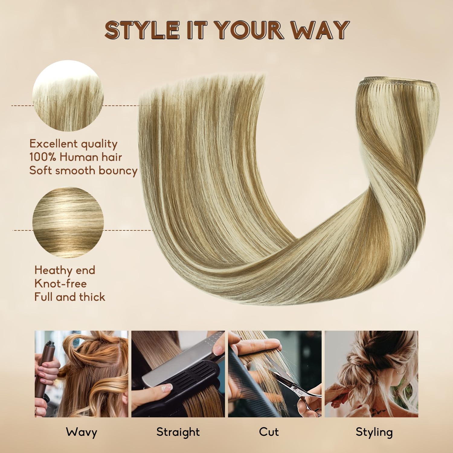 Forede clip-ins for at-home styling quick and affordable makeover.