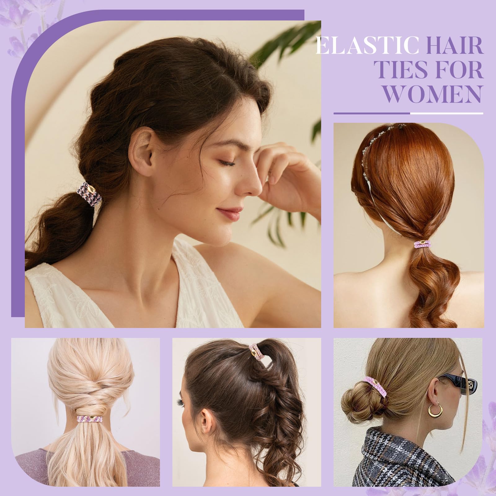 Forenee hair ties black color suits casual or formal looks with ease.
