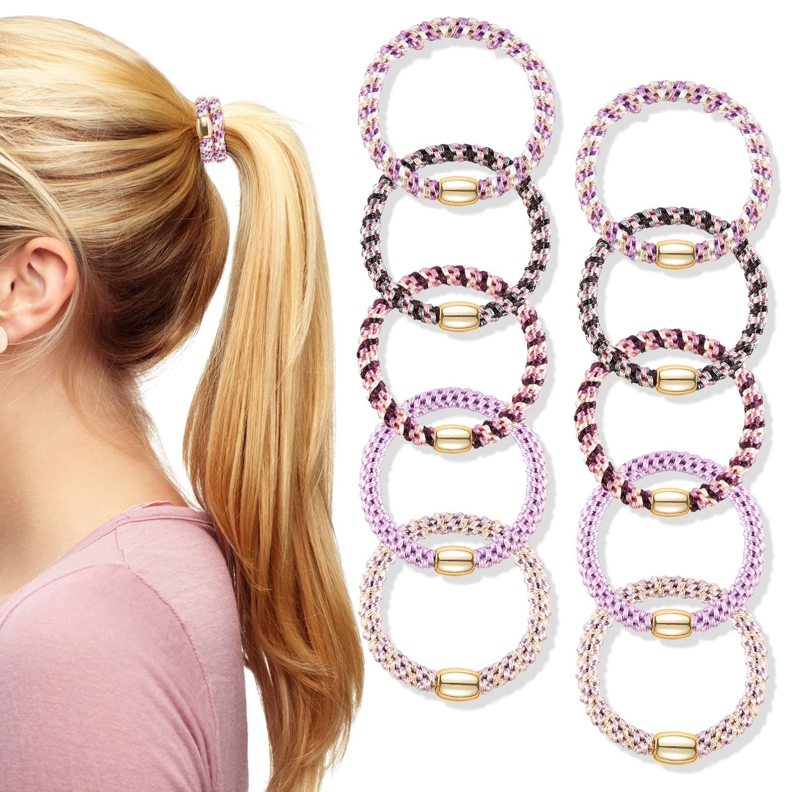 Forenee hair ties travel-ready bundle fits in bags for on-the-go styling.