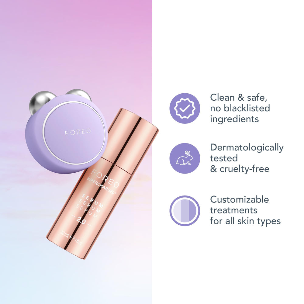 FOREO Gift Set lavender packaging showcasing bundled skincare duo