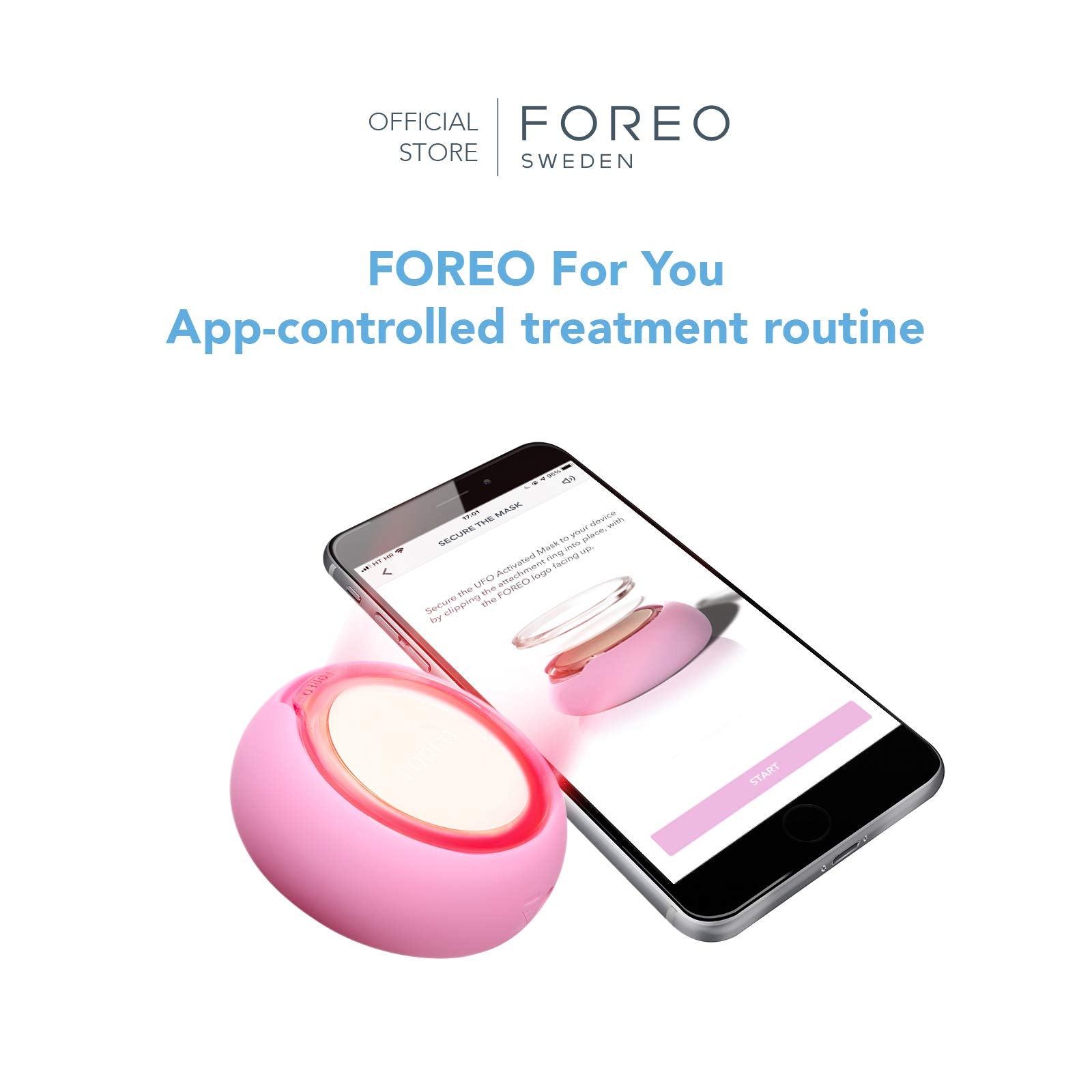 FOREO H2Overdose application during treatment with UFO device