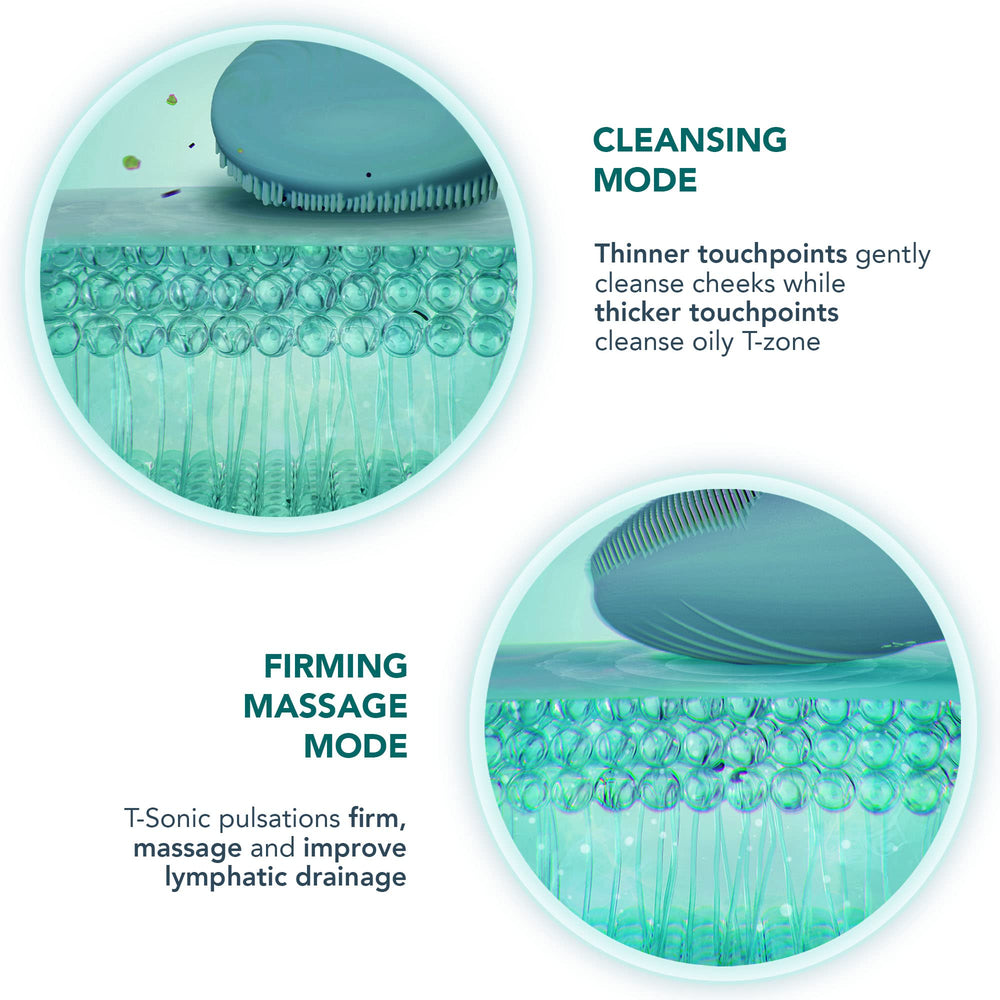 FOREO Luna 4 go ultra-hygienic silicone cleans between uses.