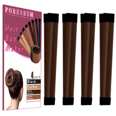 FORESRUM Magic Hair Donut Bun Base forms quick elegant bun for everyday wear.