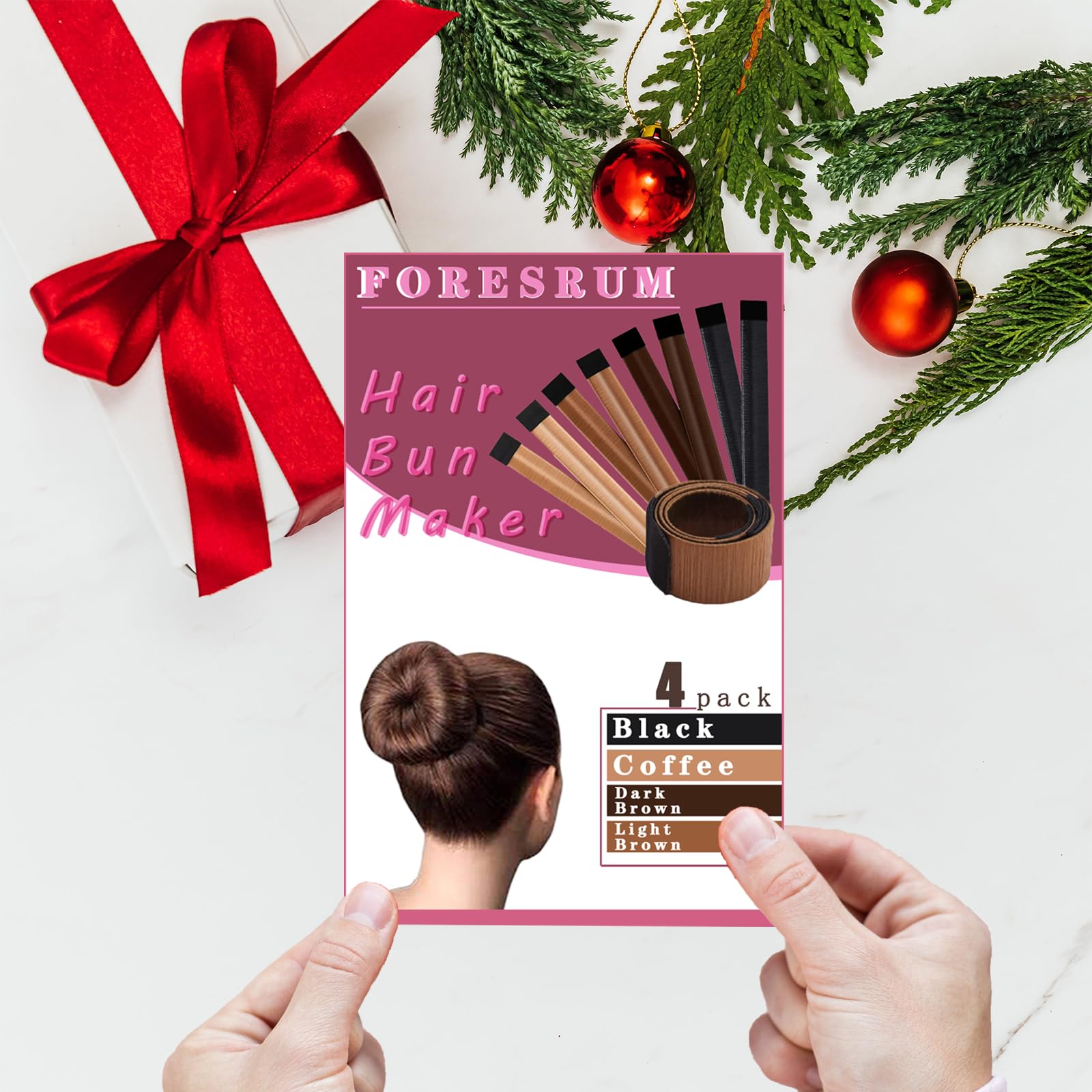FORESRUM Magic Hair Donut Bun Kids Use illustrates kid-friendly ballet and school hairstyles.