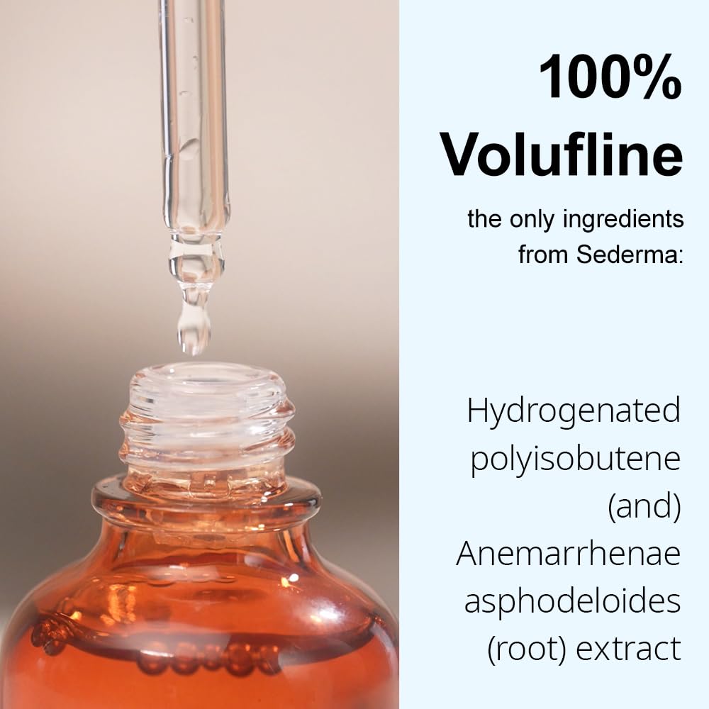 FOREST OF THE BORGES'S Volufiline Serum applied to cheeks and jawline for targeted care.