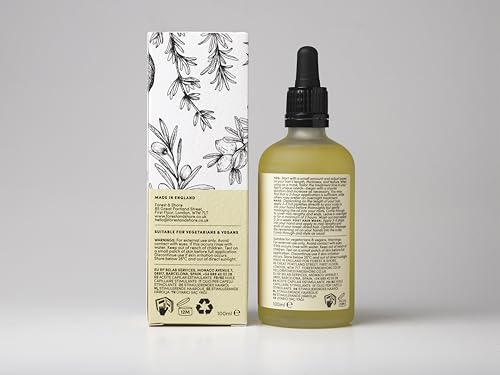 Forest & Shore scalp massage scene with oil bottle implies relaxation and nourishment
