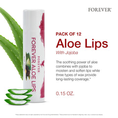 Forever Living Aloe Lips pack shot ready for travel and on-the-go moisture.