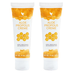 Forever Living Aloe Propolis Creme jar closeup showing creamy hydration for daily skin nourishment