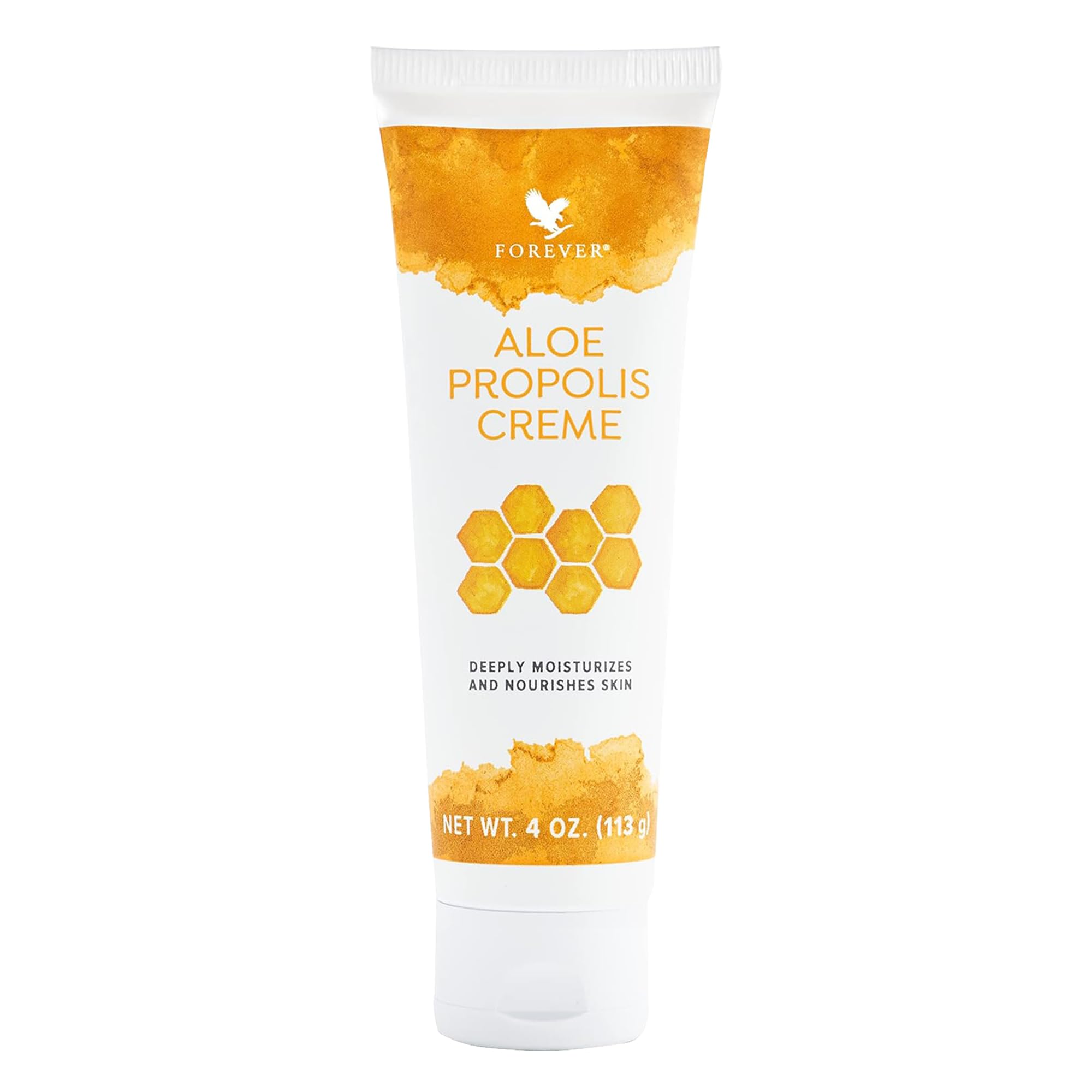 Forever Living Aloe Propolis Creme jar demonstrates rich hydration for soft skin