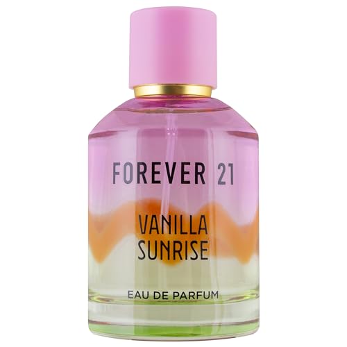 Forever 21 Vanilla Sunrise bottle front highlights soft jasmine for daytime wear.