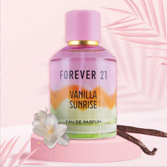 Forever 21 Vanilla Sunrise packaging box delivers a premium unboxing experience.