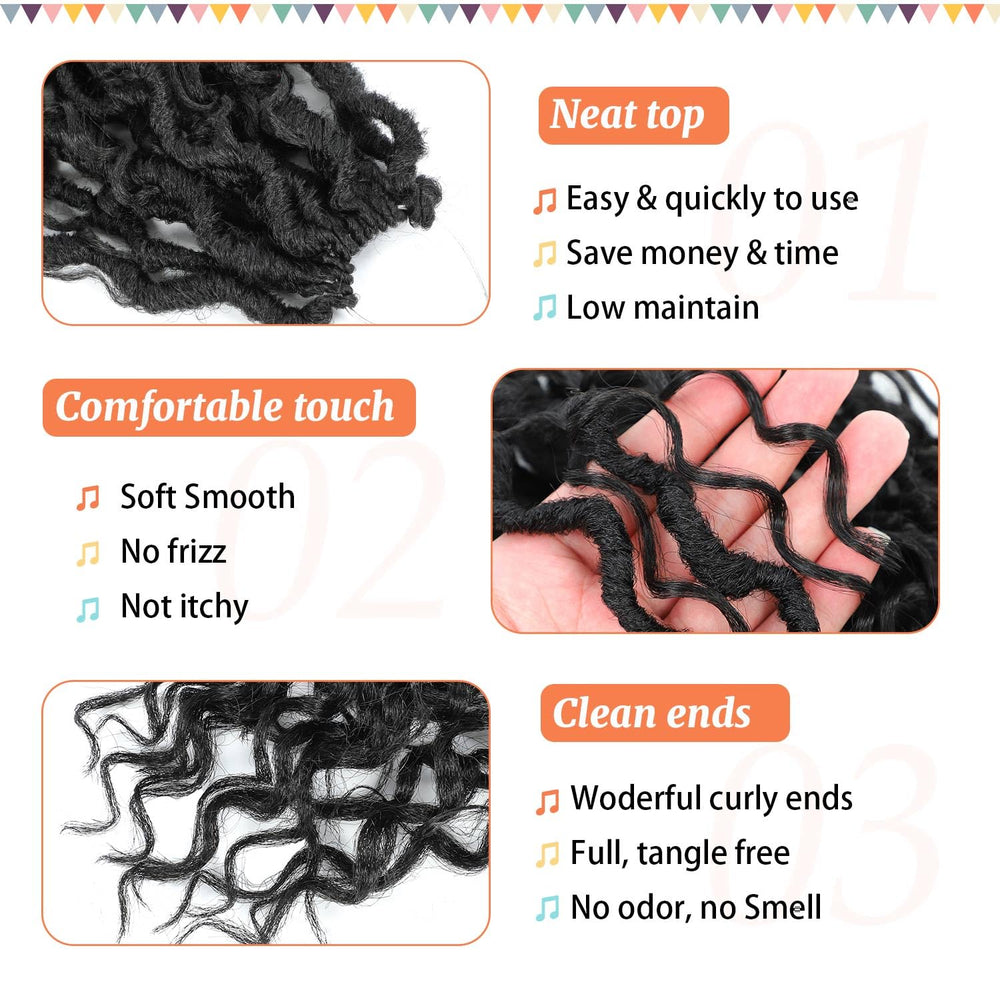 Forevery Goddess Locs 6 packs, ready-to-install bundle for full head coverage.