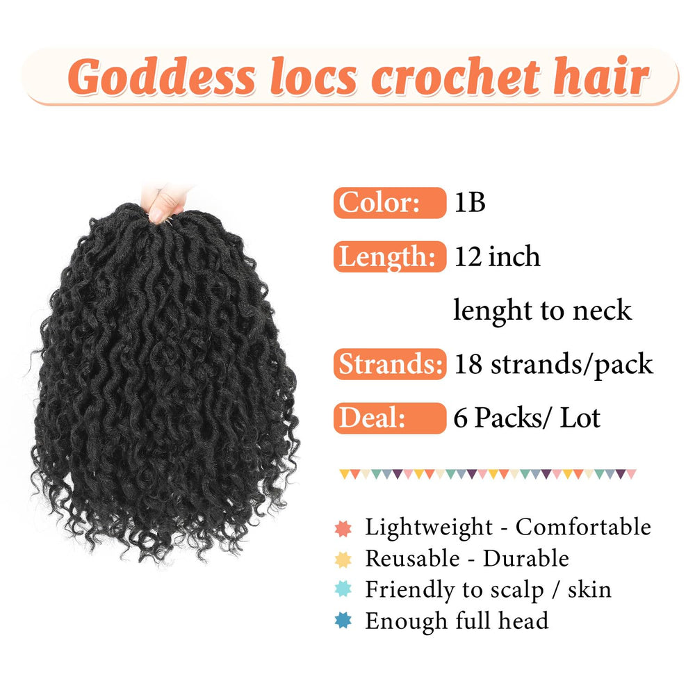 Forevery Goddess Locs pre-looped crochet hair, easy DIY install for beginners.