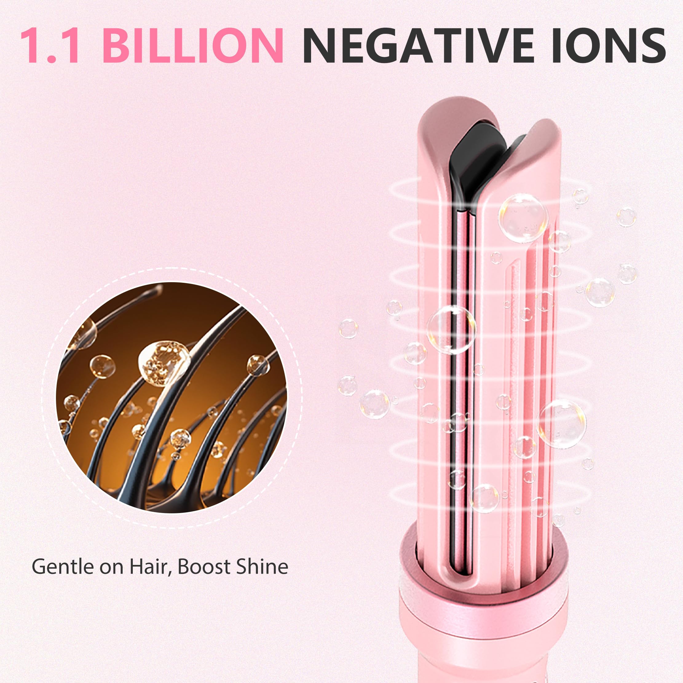 FORLIFA auto curl straightener lightweight design enables easy, portable styling.