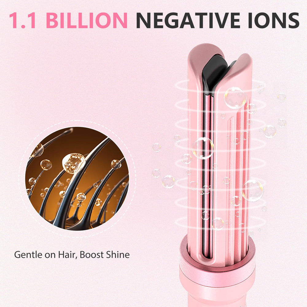 FORLIFA auto curl straightener lightweight design enables easy, portable styling.