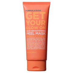 FORMULA 10.0.6 Get Your Glow On peel bottle close-up showing brightening benefits