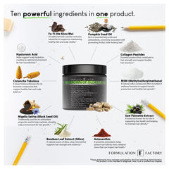 Packaging box highlights premium quality and a two-month supply