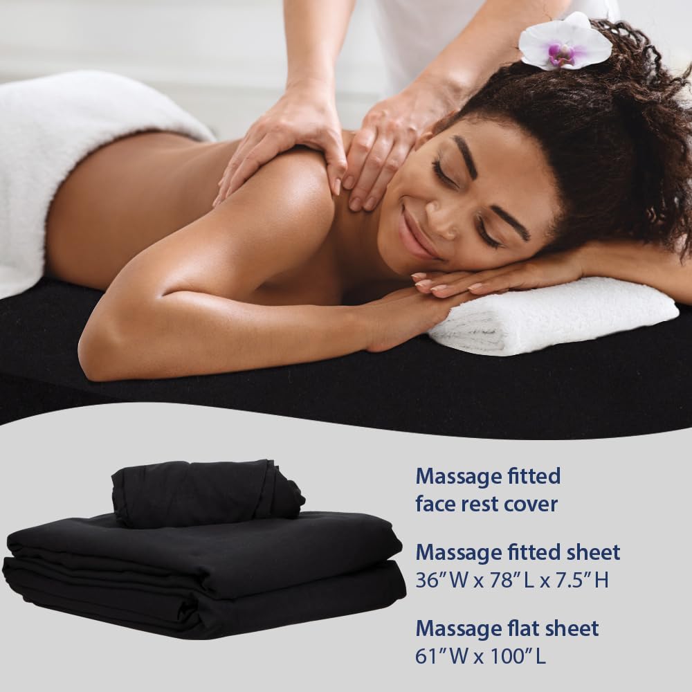 ForPro 3-piece massage sheet set ready for professional use.