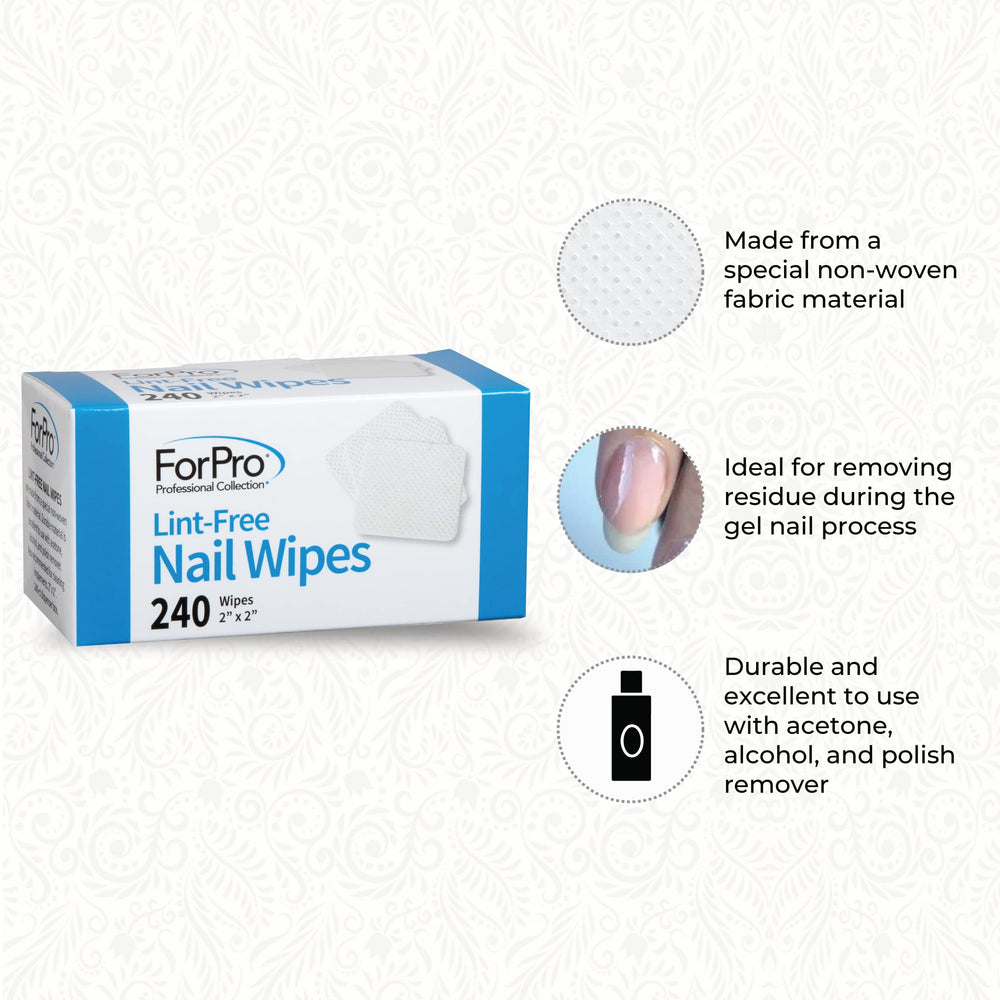 ForPro cosmetic wipes deliver 240-count convenience for removal and application.