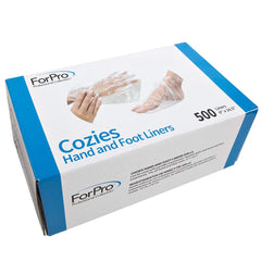 ForPro Cozies foot liners demonstrate heat-trapping film to protect booties and extend post-treatment comfort.