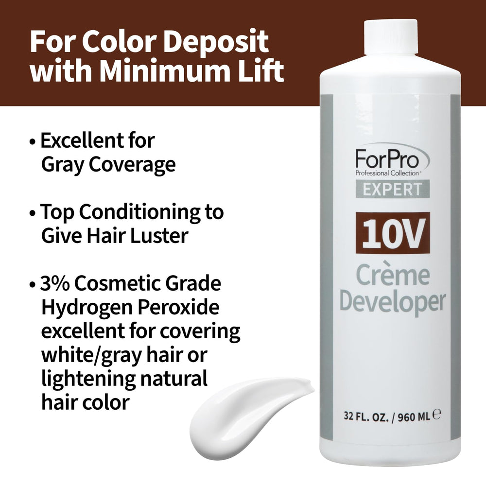 ForPro Expert 10V crème developer color-deposit use for even tones.