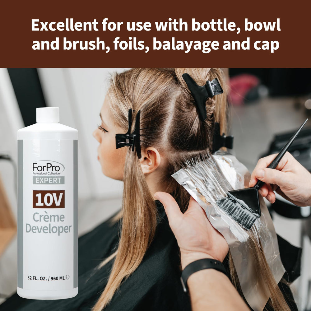 ForPro Expert 10V crème developer foil-application setup.