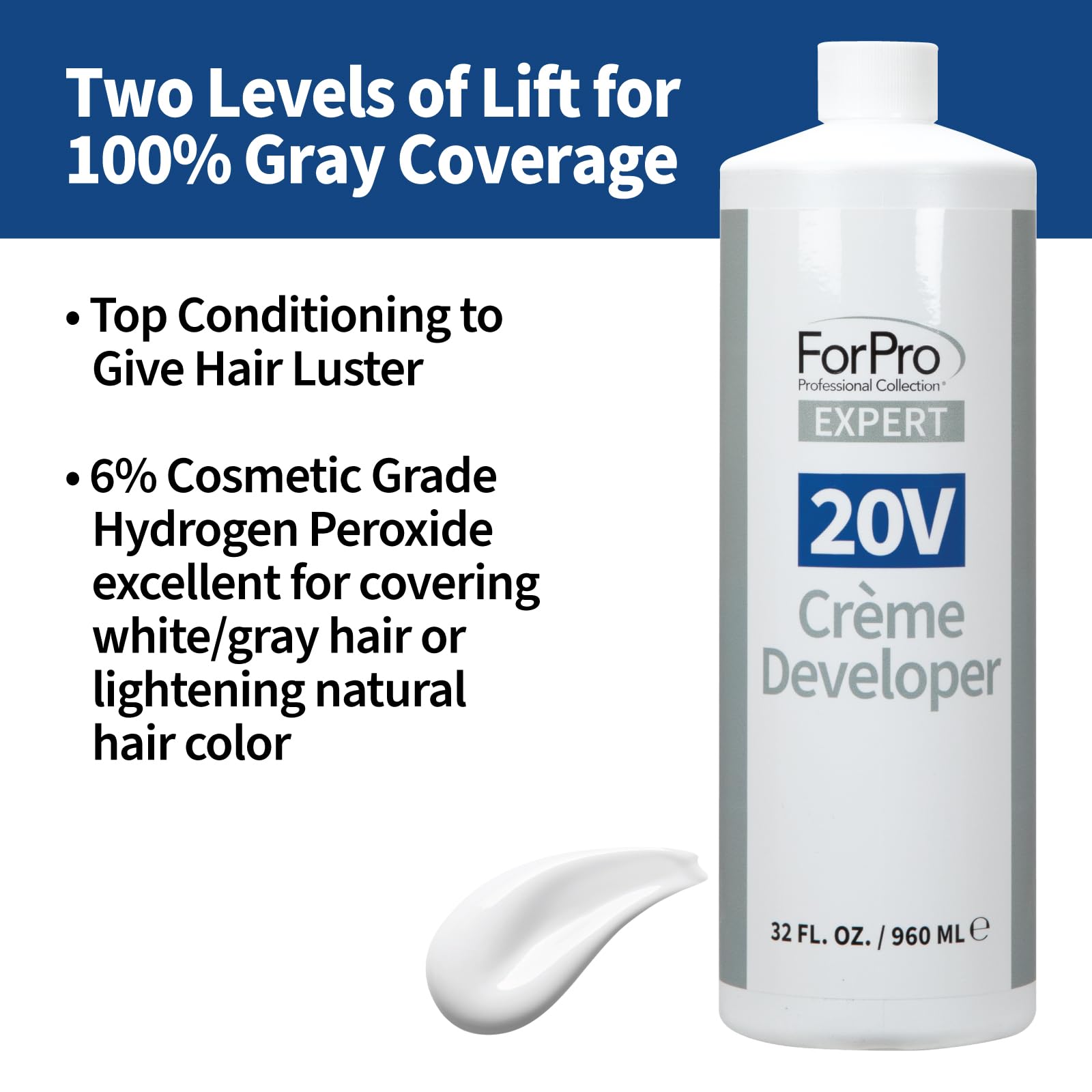 ForPro Expert 20V Creme Developer balayage use highlights salon-ready color possibilities.