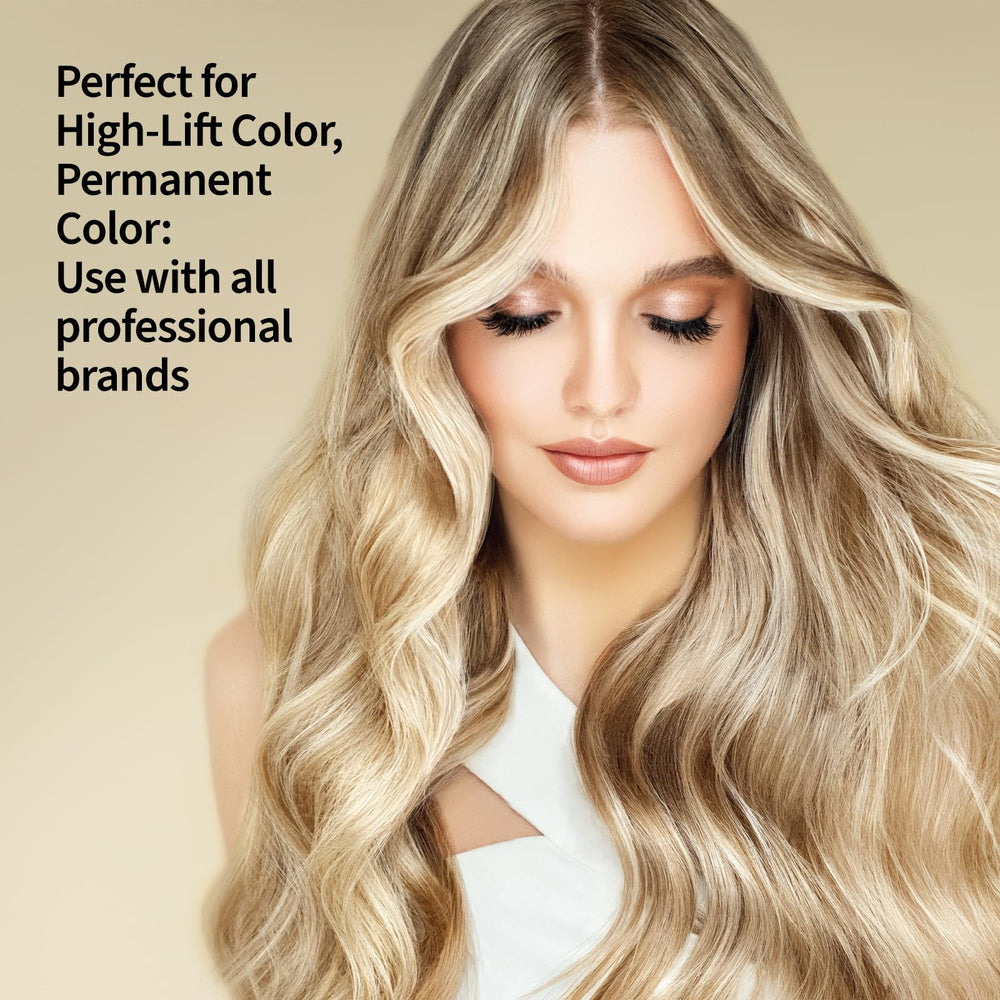 ForPro Expert 30V Creme Developer three-levels lift graphic for targeted gray coverage.