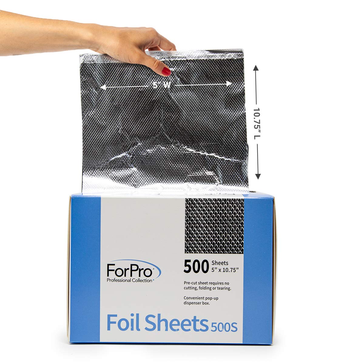 ForPro foil sheets provide secure grip for precise color and highlight work.