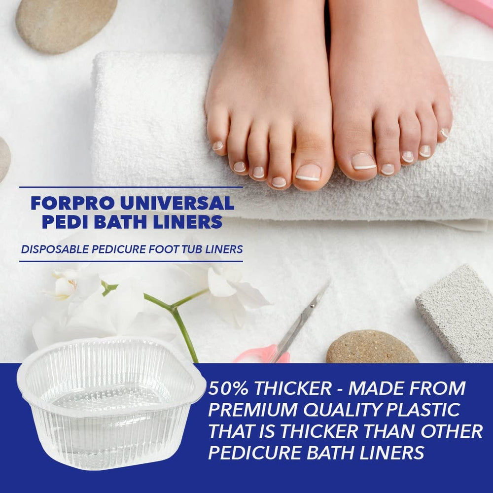 ForPro FootSpa liners provide hygienic single-use protection for pedicures.