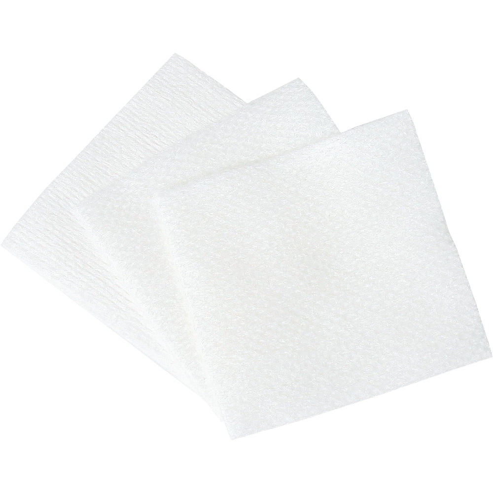 ForPro lint-free wipes folded 2x2 and opened to 4x4 for versatile use.