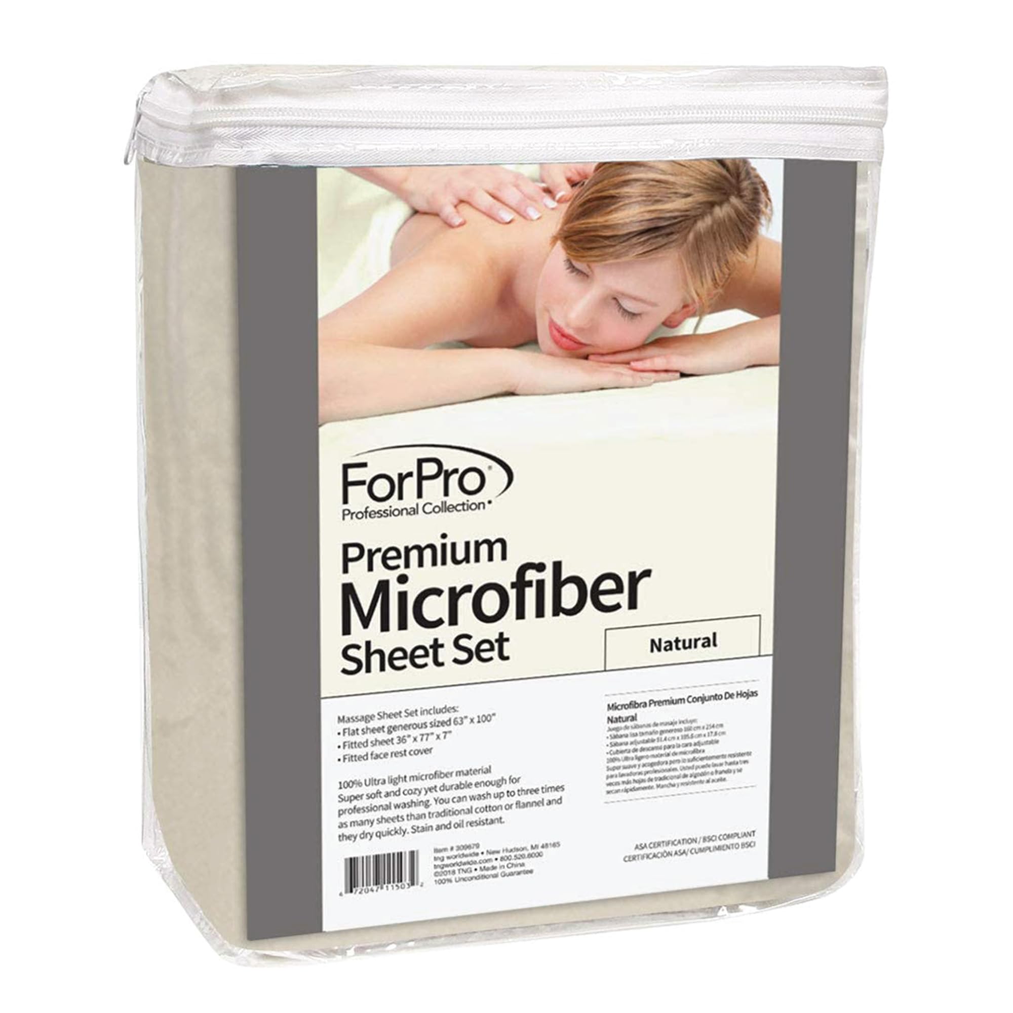 ForPro Massage face rest cover provides snug fit and easy cleanup.