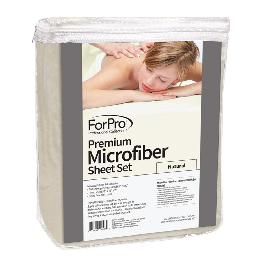 ForPro Massage face rest cover provides snug fit and easy cleanup.