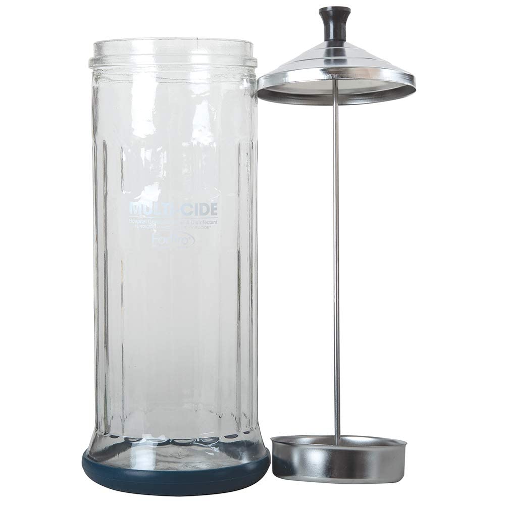 ForPro jar with rubber base for stable placement
