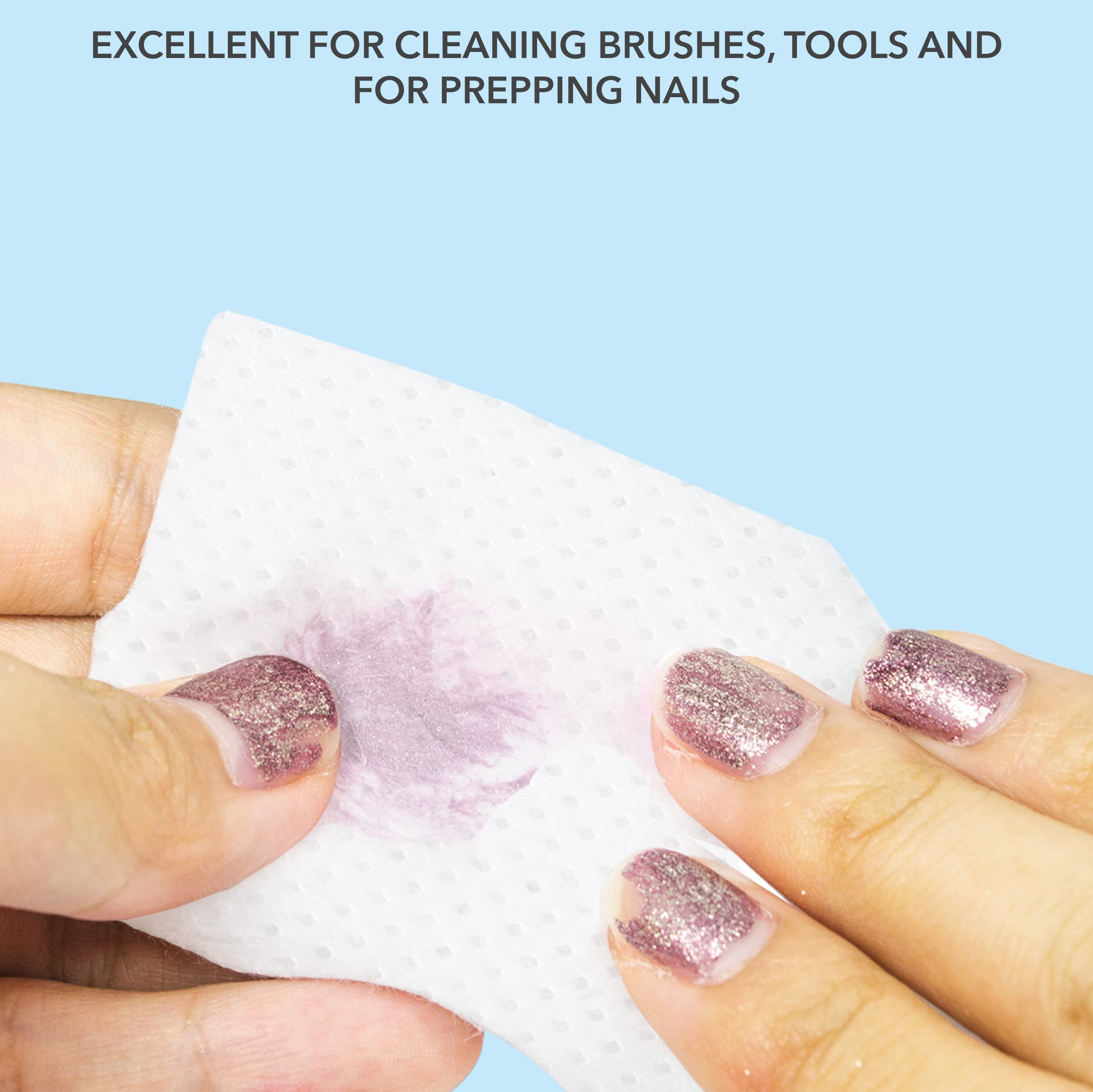 ForPro lint-free wipes in a dispenser for easy DIY manicures.