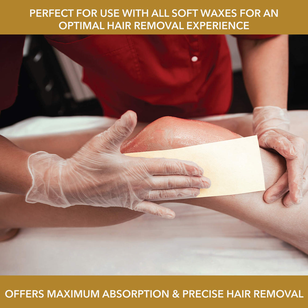 ForPro natural muslin roll cut-to-size capability for full-body waxing.