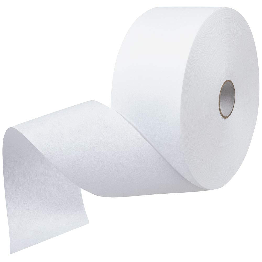 ForPro non-woven epilating roll cut-to-size strip in use for leg waxing.