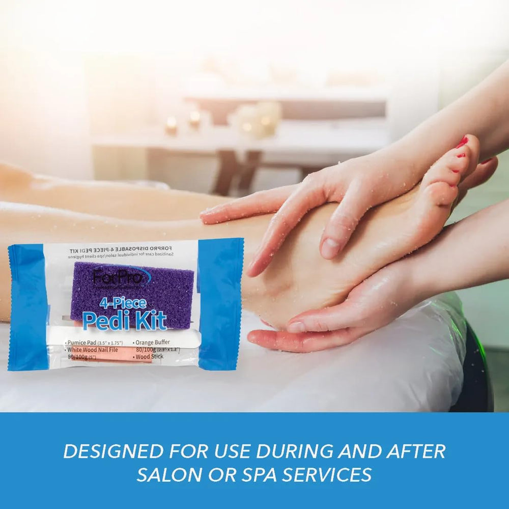 ForPro Pedi Kit hygienic packaging highlighting sanitation and convenience