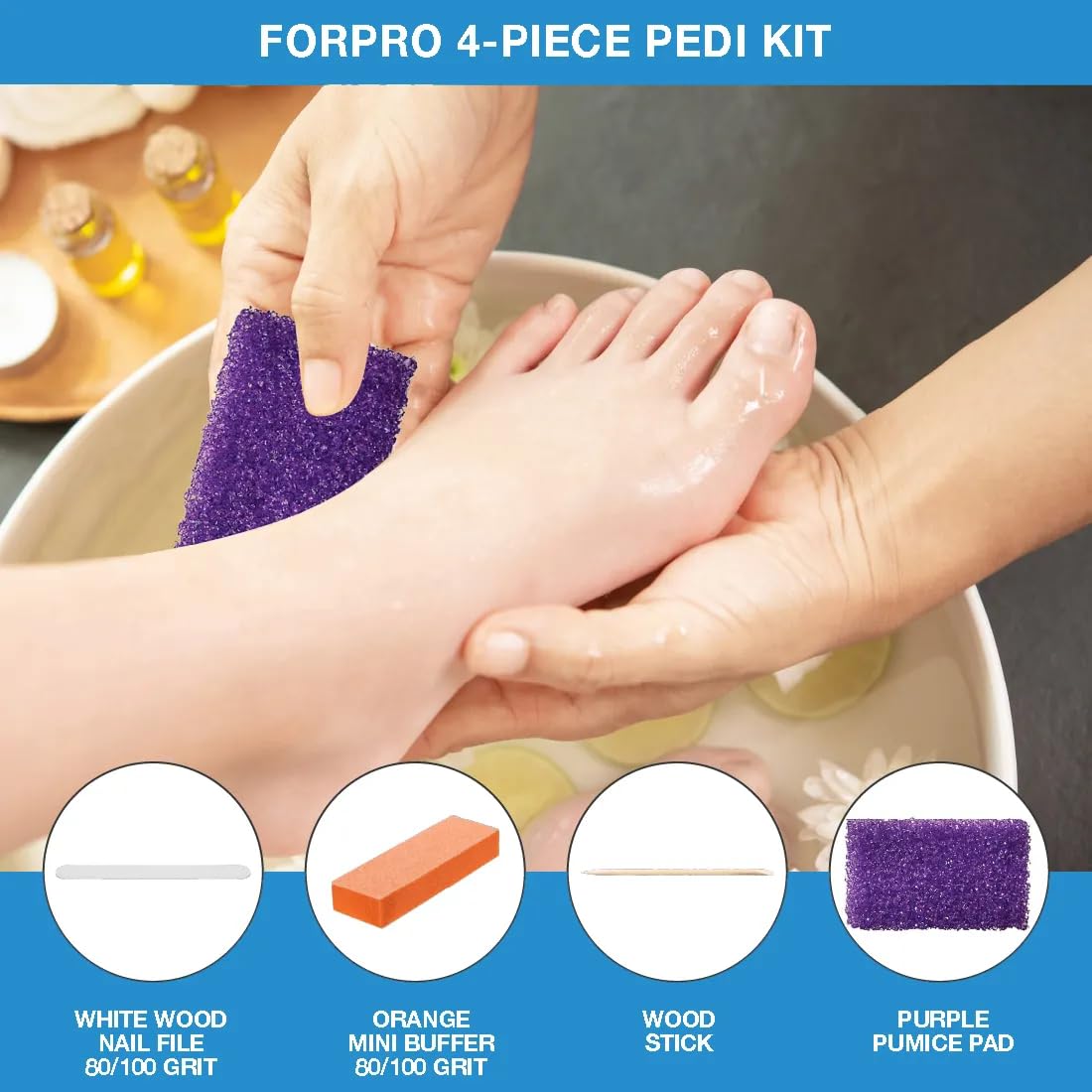 ForPro Pedi Kit packaged kits for hygienic dispensing