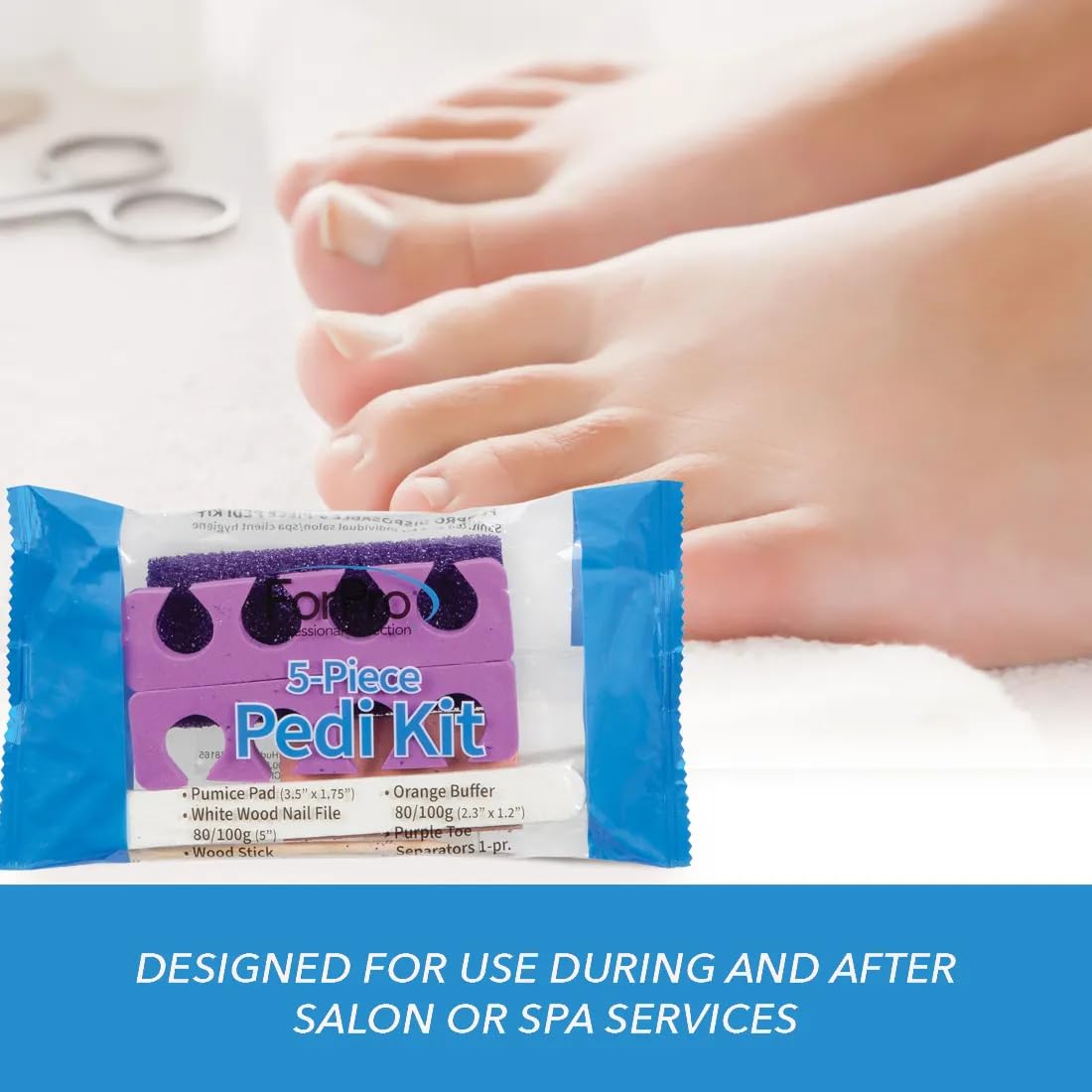ForPro Pedi Kit professional-quality tools in a compact, salon-ready package.