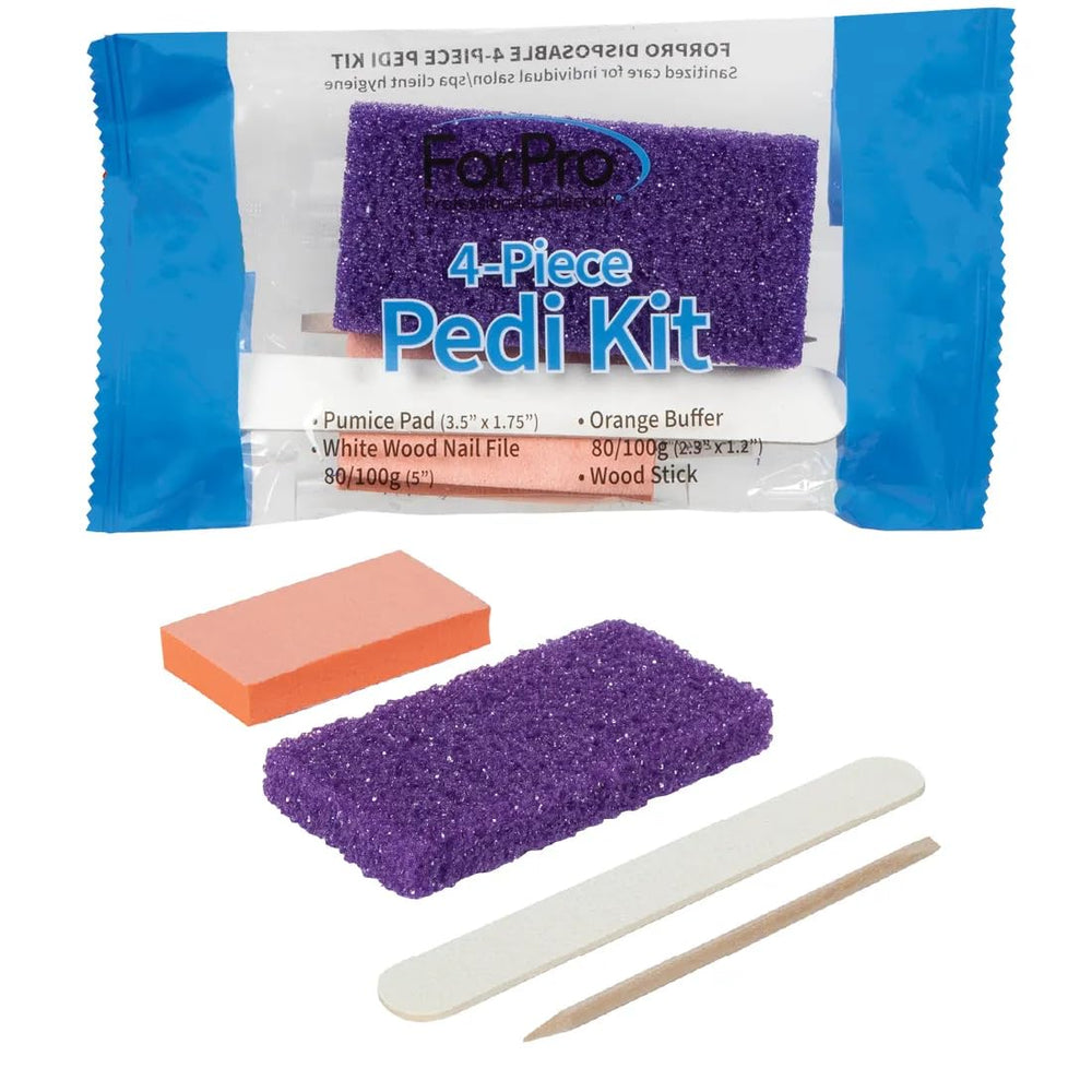 ForPro Pedi Kit purple pumice pad for gentle smoothing