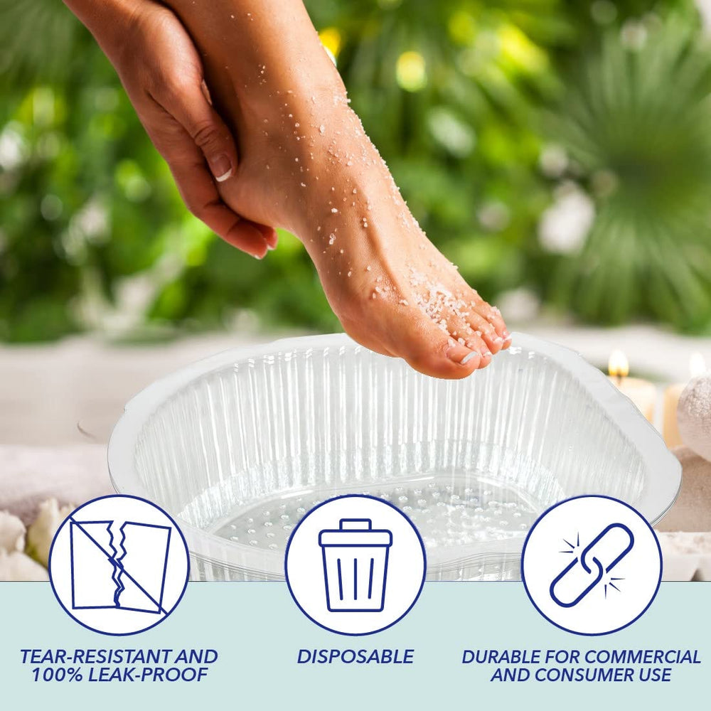 ForPro liners are 6 inches deep, 14.5 by 12.5 inches for a secure bath.