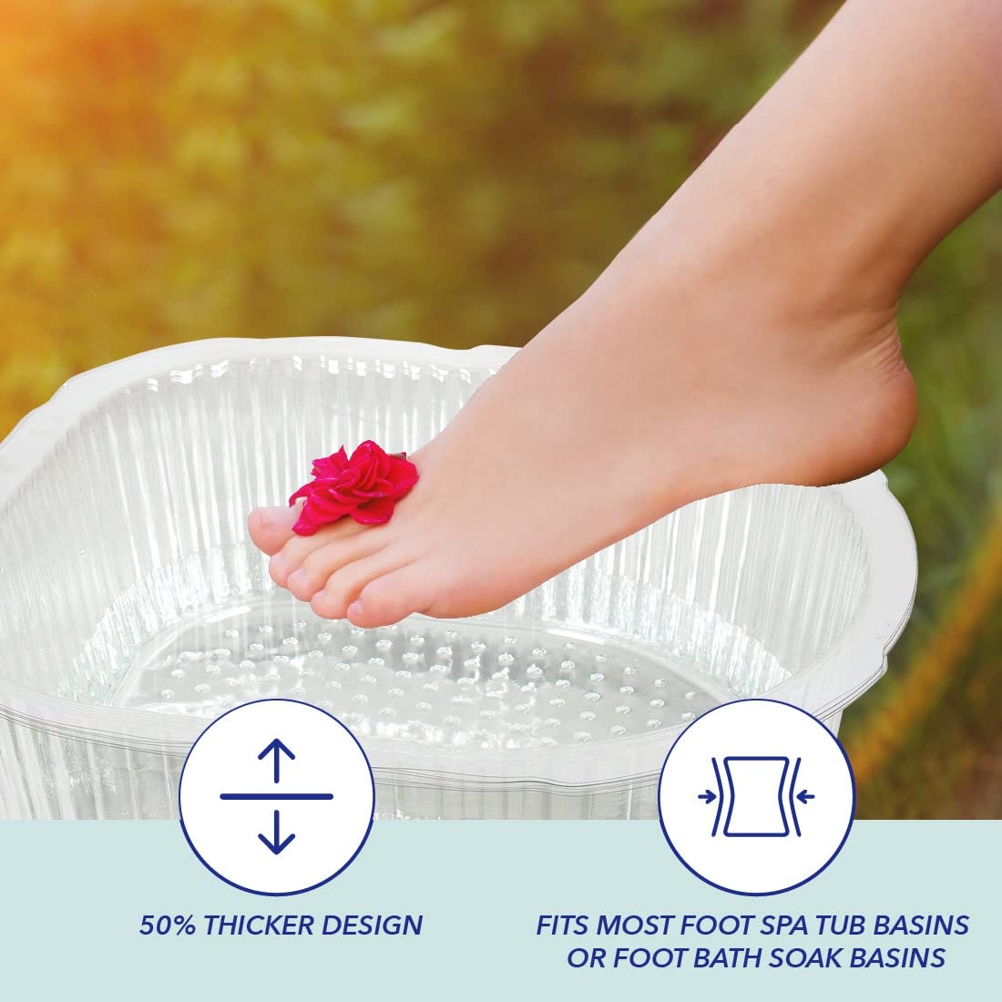 ForPro liners nest neatly to carry water for disposal after use.