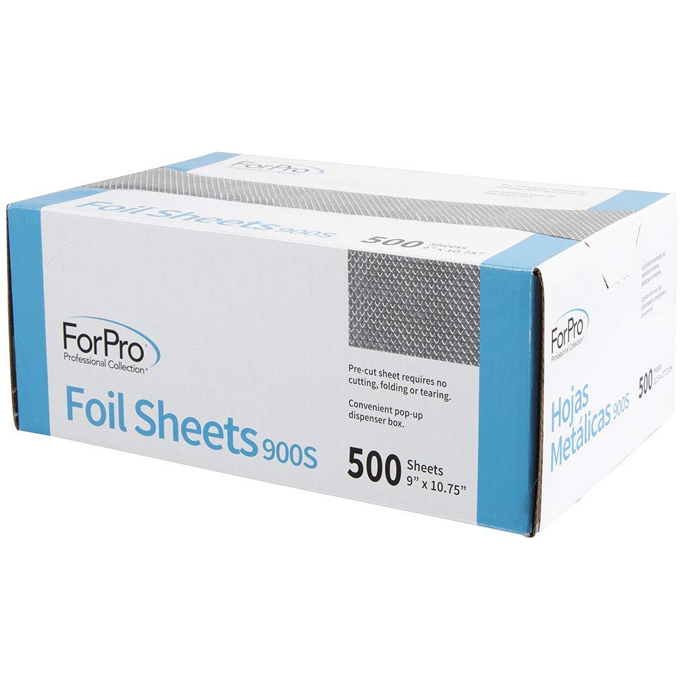 ForPro pop-up dispenser foil sheets for quick, scissors-free color service.