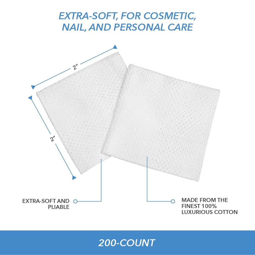 ForPro Premium Cotton Wipes pack of 200 for salon and home use