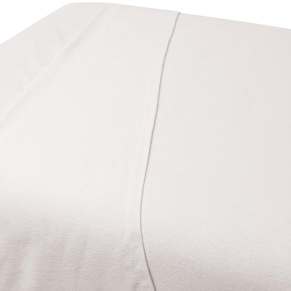 ForPro Premium Flannel Flat Sheet white spa table protection against makeup and lotion stains