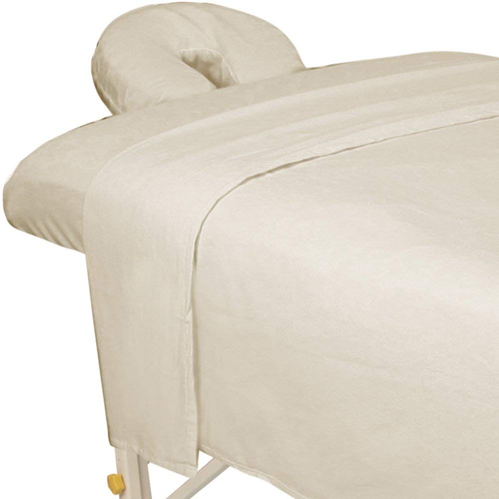 ForPro Premium Flannel flat sheet on display showing breathable year-round comfort