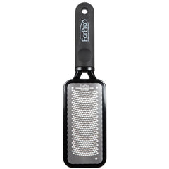 ForPro Premium Foot Rasp close-up shows durable stainless steel for smooth, salon-like results.
