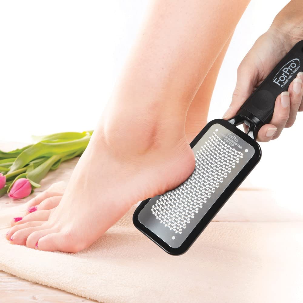 ForPro Premium Foot Rasp being sanitized after use ensures hygienic reuse.