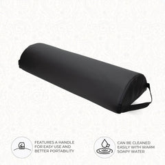 ForPro Premium Jumbo Half-Round Bolster Pillow neck support for comfortable alignment